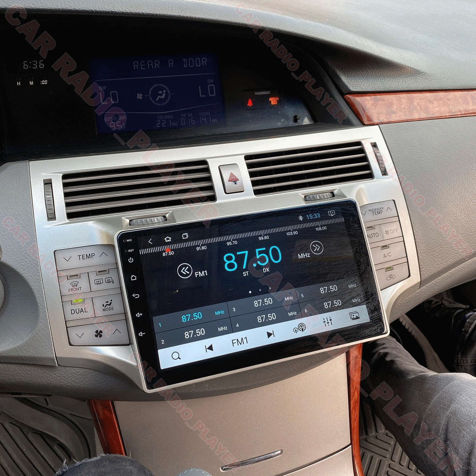 2DIN Carplay Android PLUG&PLAY Stereo Radio GPS Navi For Toyota Avalon 2005-2010