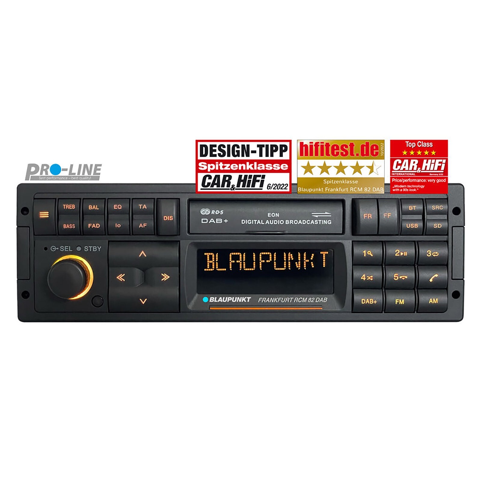 Retro Car Stereo Radio Blaupunkt Frankfurt RCM 82 DAB USB MP3 SD Bluetooth A2DP