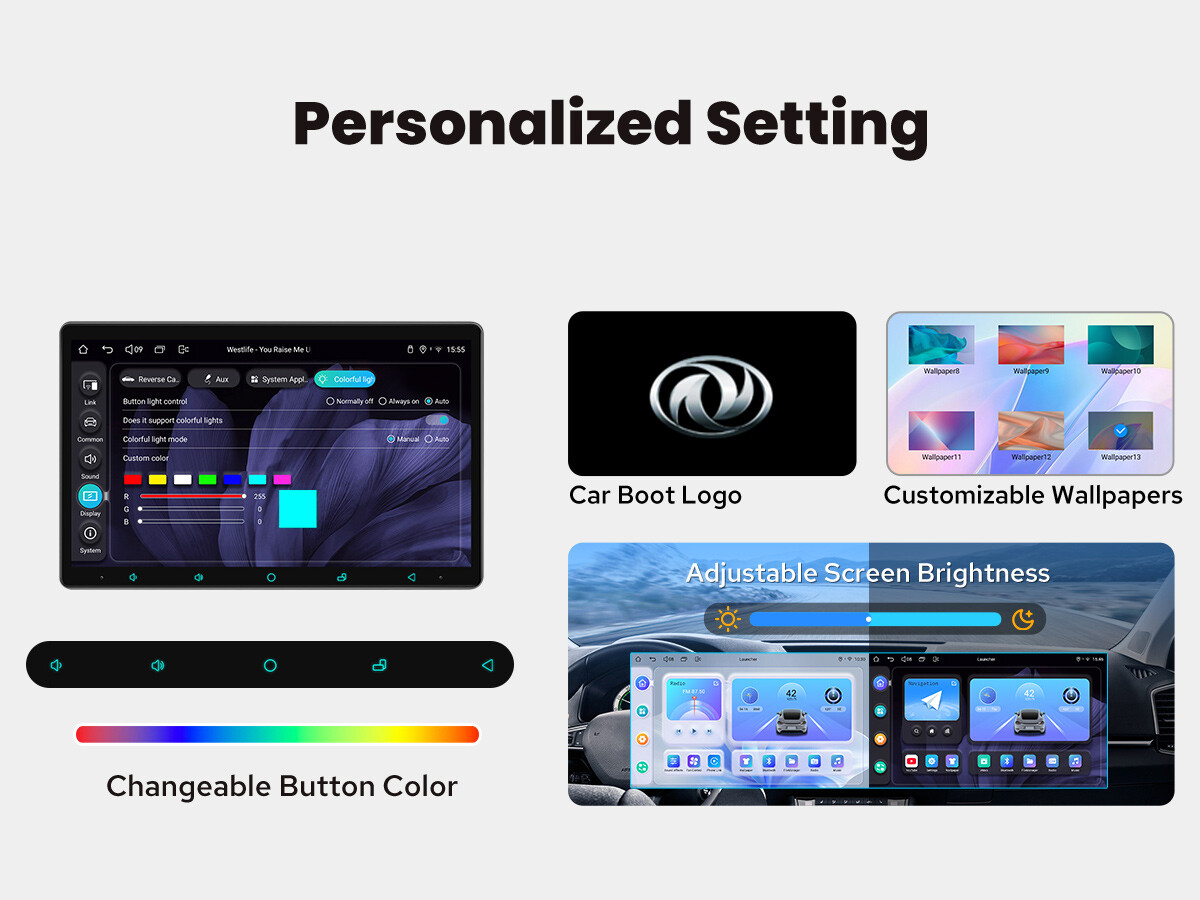 JOYING HD Touchscreen Rotatable Double DIN Support GPS Navigation/Apple CarPlay