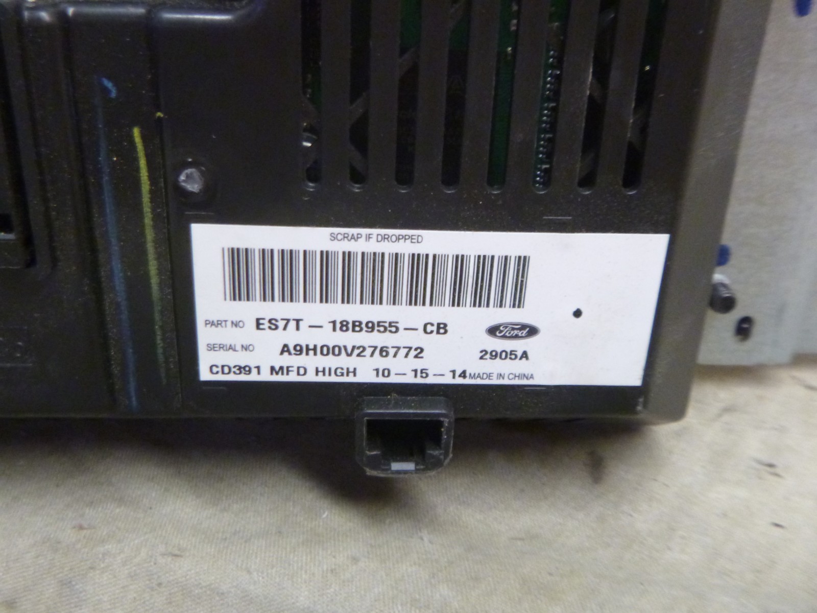 14 15 16 Ford Fusion Factory Radio Display Screen ES7T-18B955-CB RKZ33