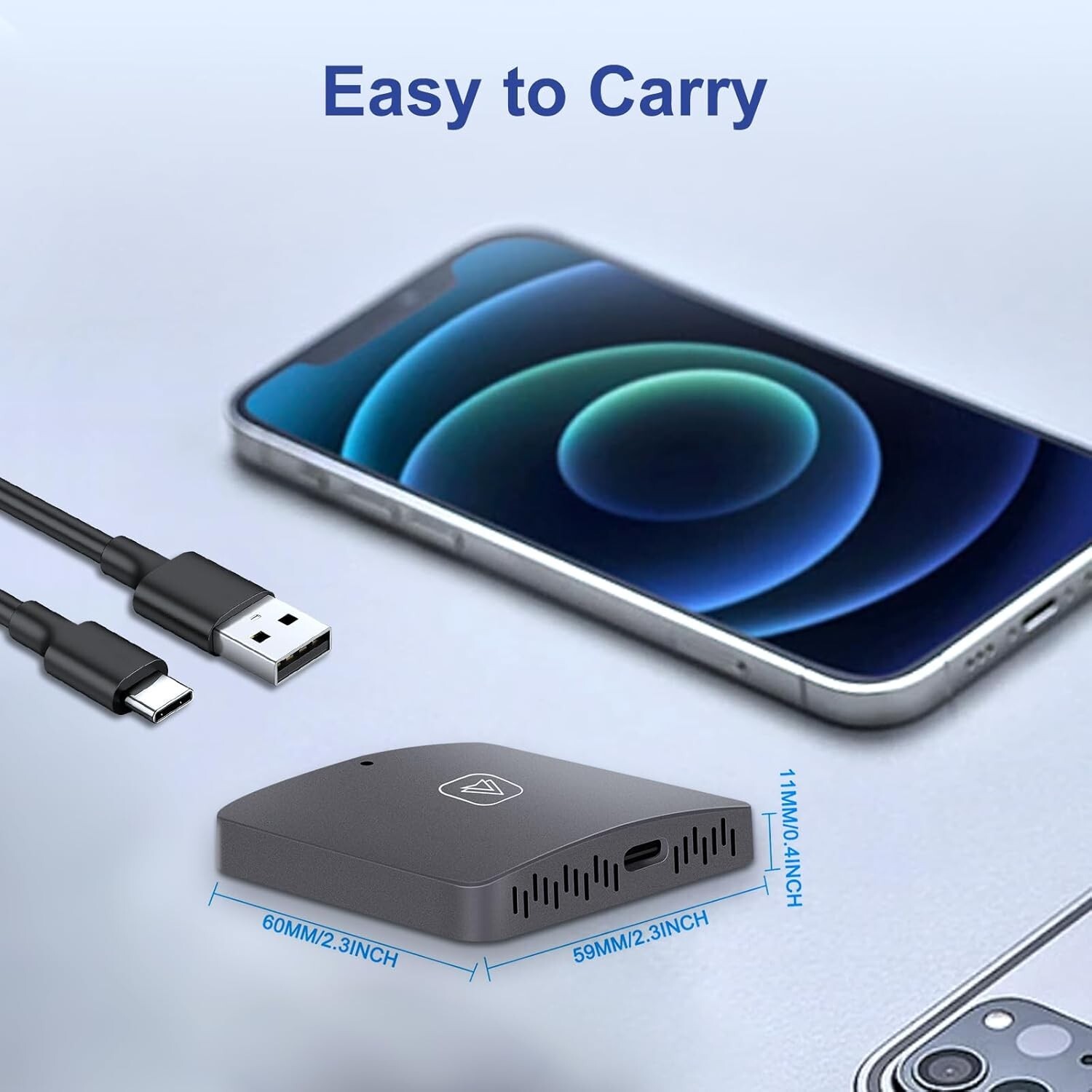 Podofo Wireless Android Auto Adapter, 2023 Upgrade Wireless