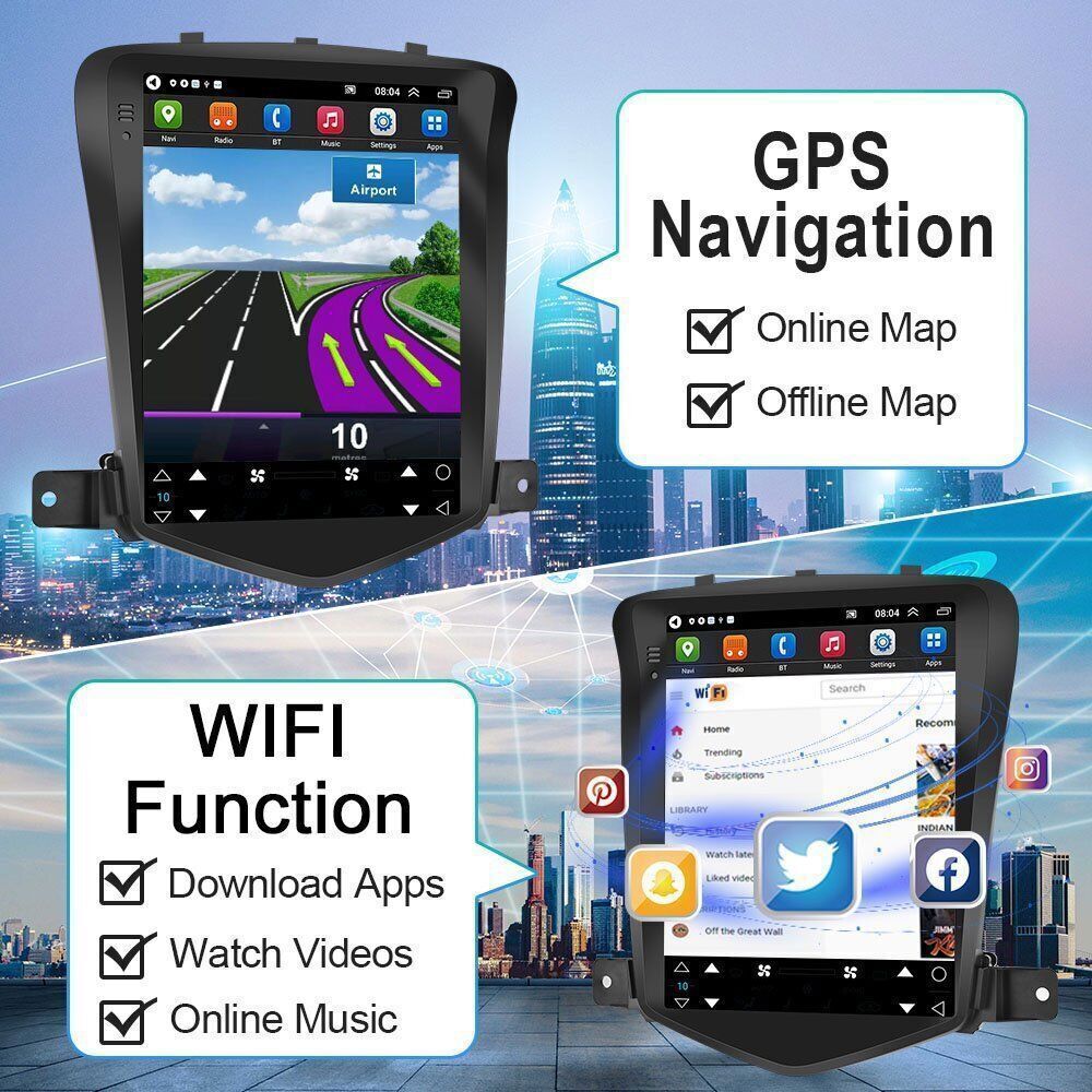 Android 13 Carplay Car Stereo Radio For Chevrolet Cruze 2009-2015 GPS Head Units
