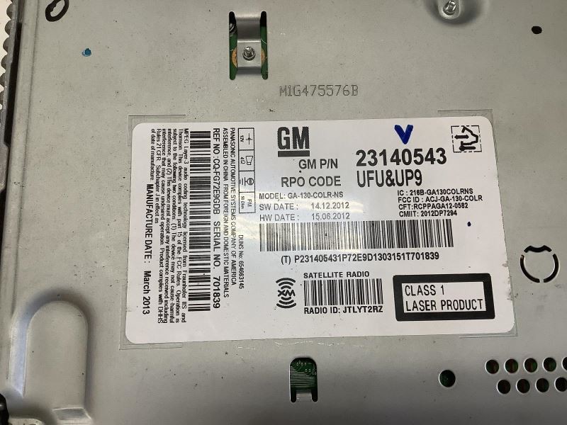 Audio Equipment Radio Receiver Am-fm-single CD-MP3-USB Fits 13 MALIBU 304635