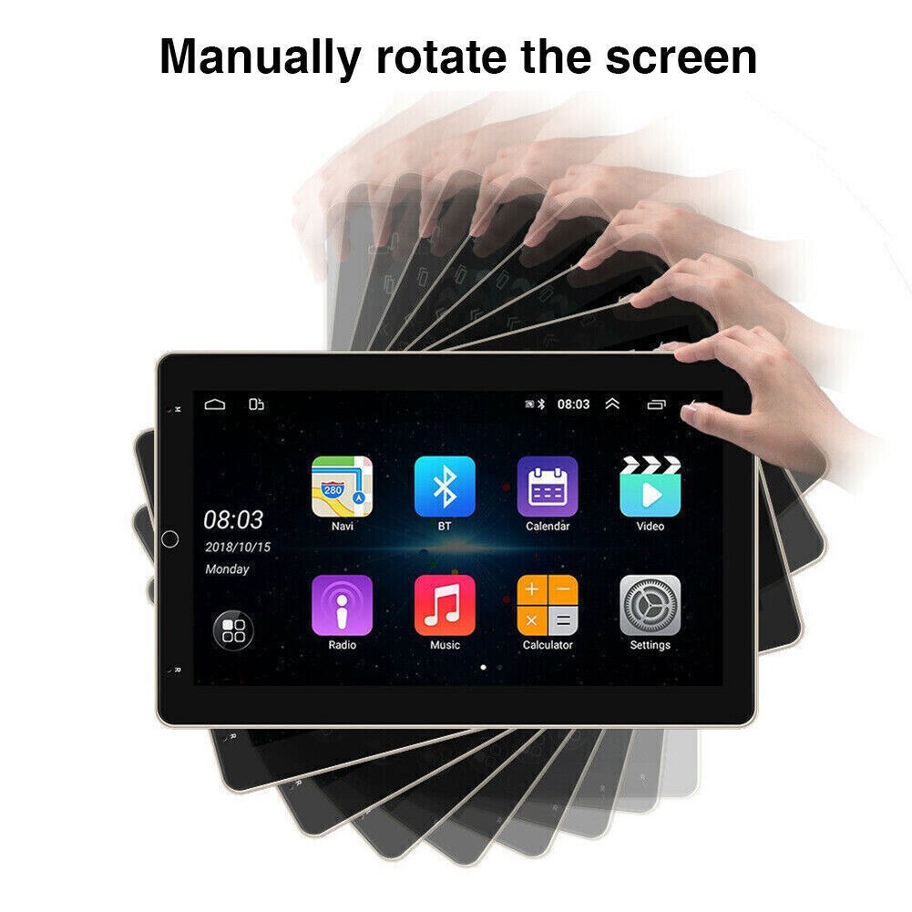 For 1997-2004 Ford F150 Double Din Radio Rotated Android 14 Stereo CarPlay GPS
