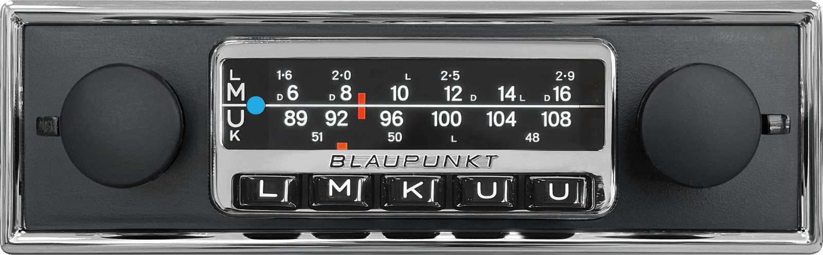 Blaupunkt Frankfurt Stereo (Black) Retro 70’s Bluetooth 3″ Digital Display DAB
