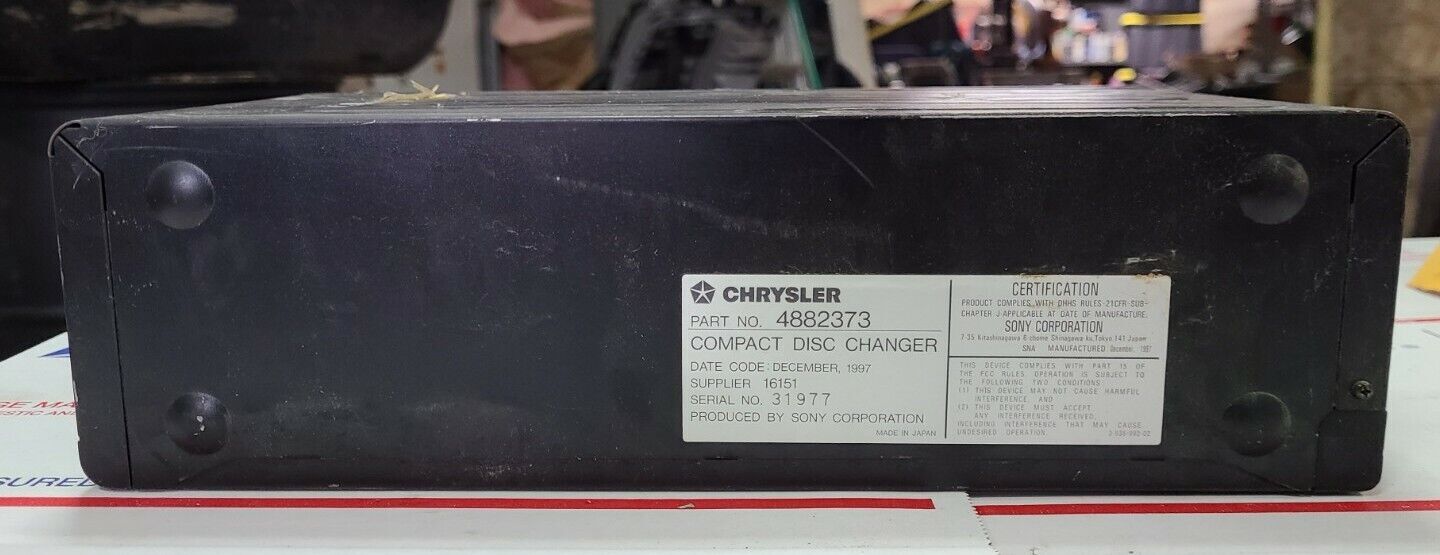 OEM 1998-2001 Dodge Ram Chrysler 10 Disc CD Changer Factory Compact Truck 2500