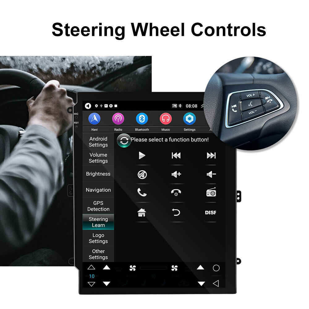 64G CarPlay Car Stereo Radio GPS Navi Android 14 For Cadillac Escalade 2007-2014