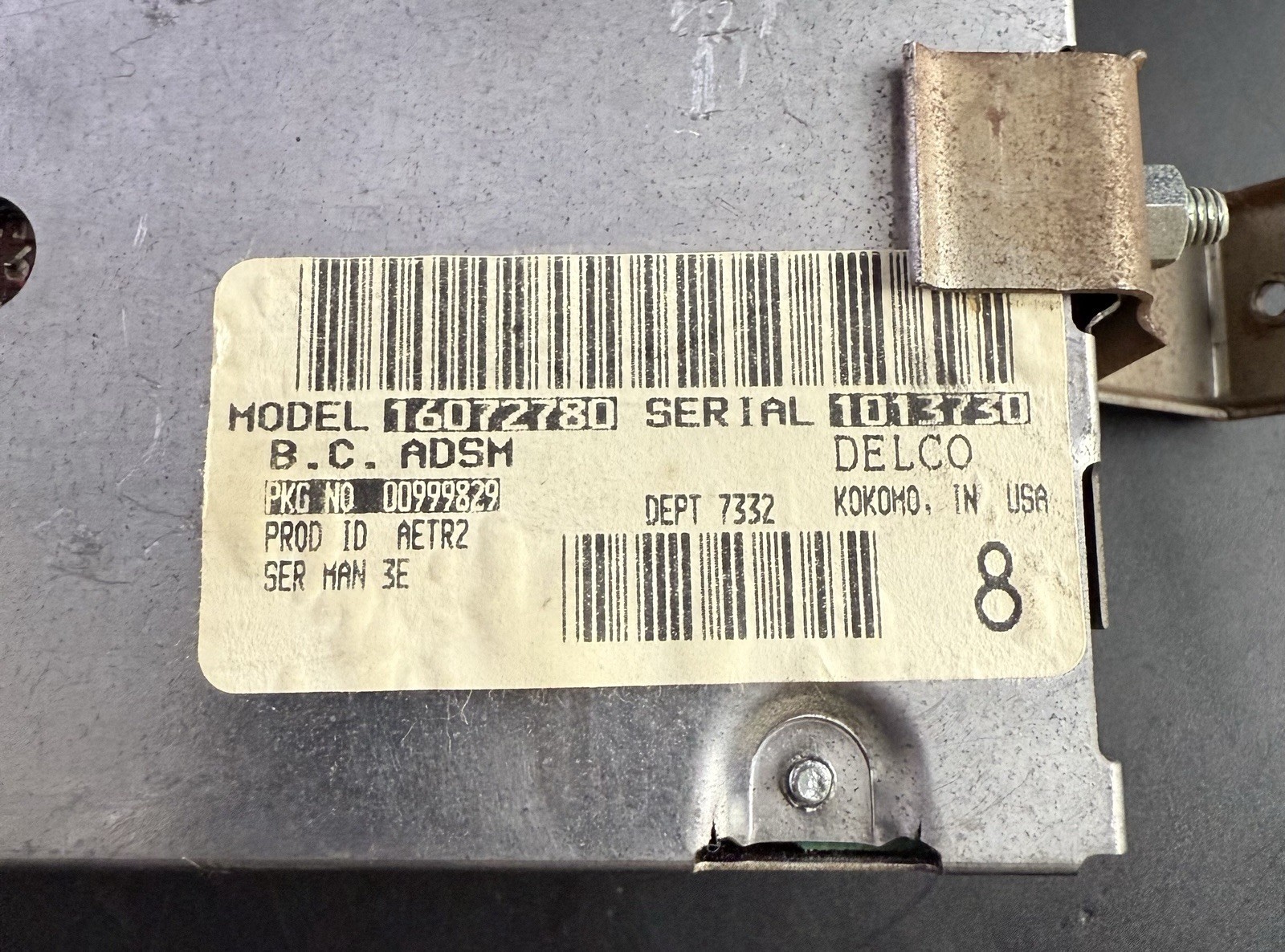 1990 GMC PICKUP 2500 SERIES RADIO RECEIVER Vg7