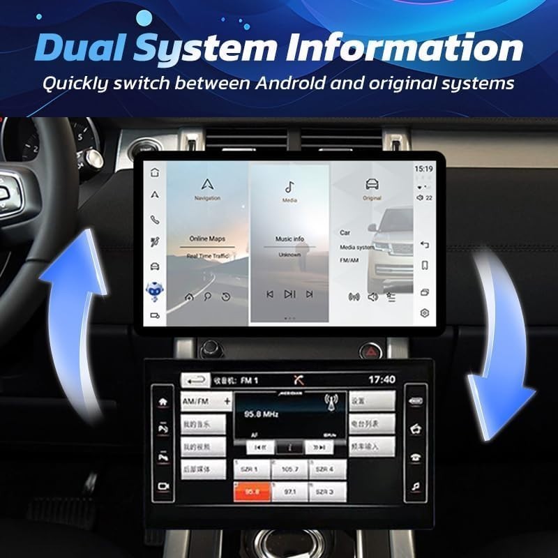 13″ Car Radio Stereo Carplay GPS Navi 8+128GB For Range Rover Evoque 2011-2019