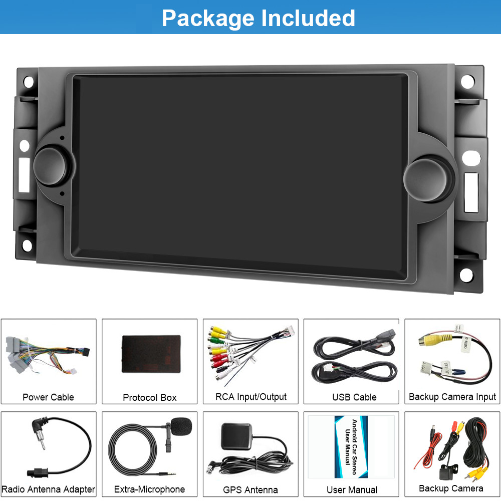For 2006-2007 Dodge Charger Android 15 Apple CarPlay Car Stereo Radio GPS 4G+64G