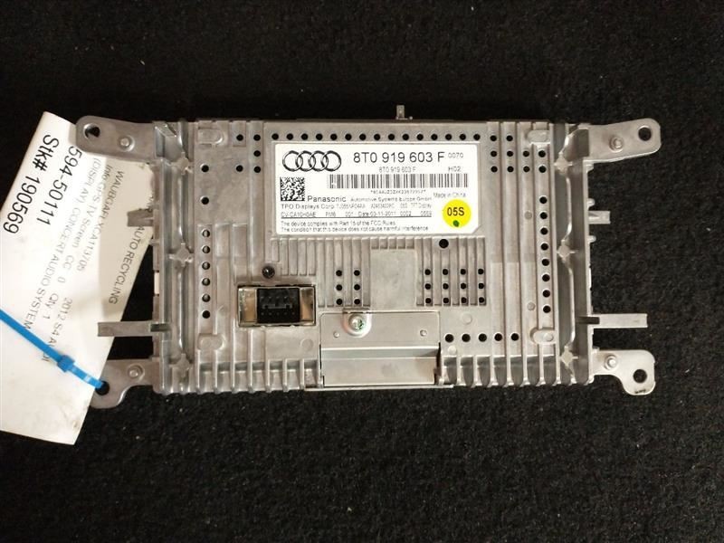 Info-GPS-TV Screen VIN Fp 7th And 8th Digit Fits 09-17 AUDI Q5 442898
