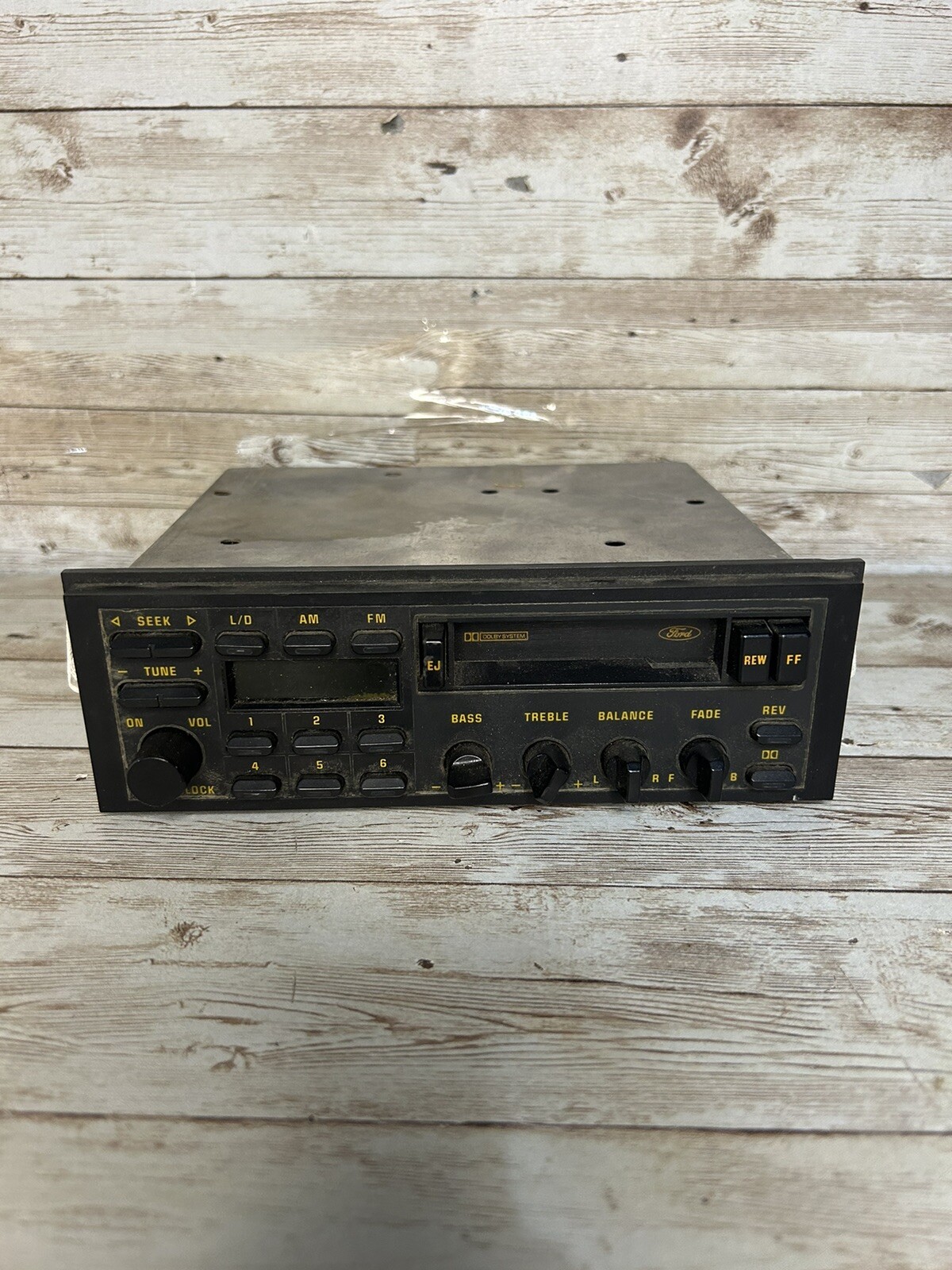 Vintage Genuine Ford Car Radio Unknown Model Or Serial See Photos No Cables