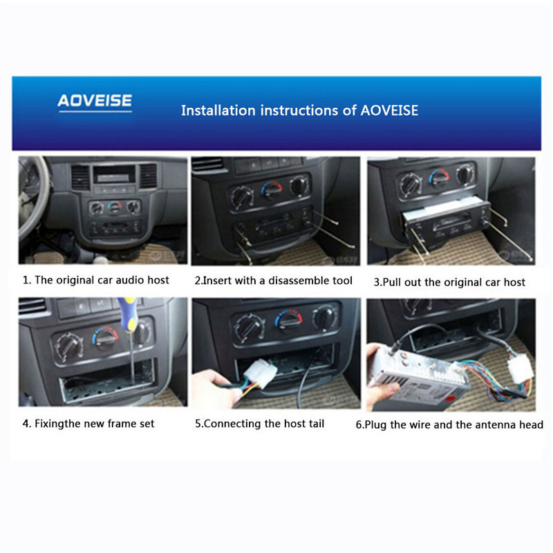 1 DIN Car Stereo Radio MP3 WMA Player Bluetooth hands-free FM USB AUX In-dash
