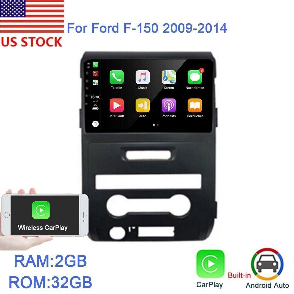 Para 2009-2014 Ford F150 reproductor de Radio estéreo para coche Carplay GPS