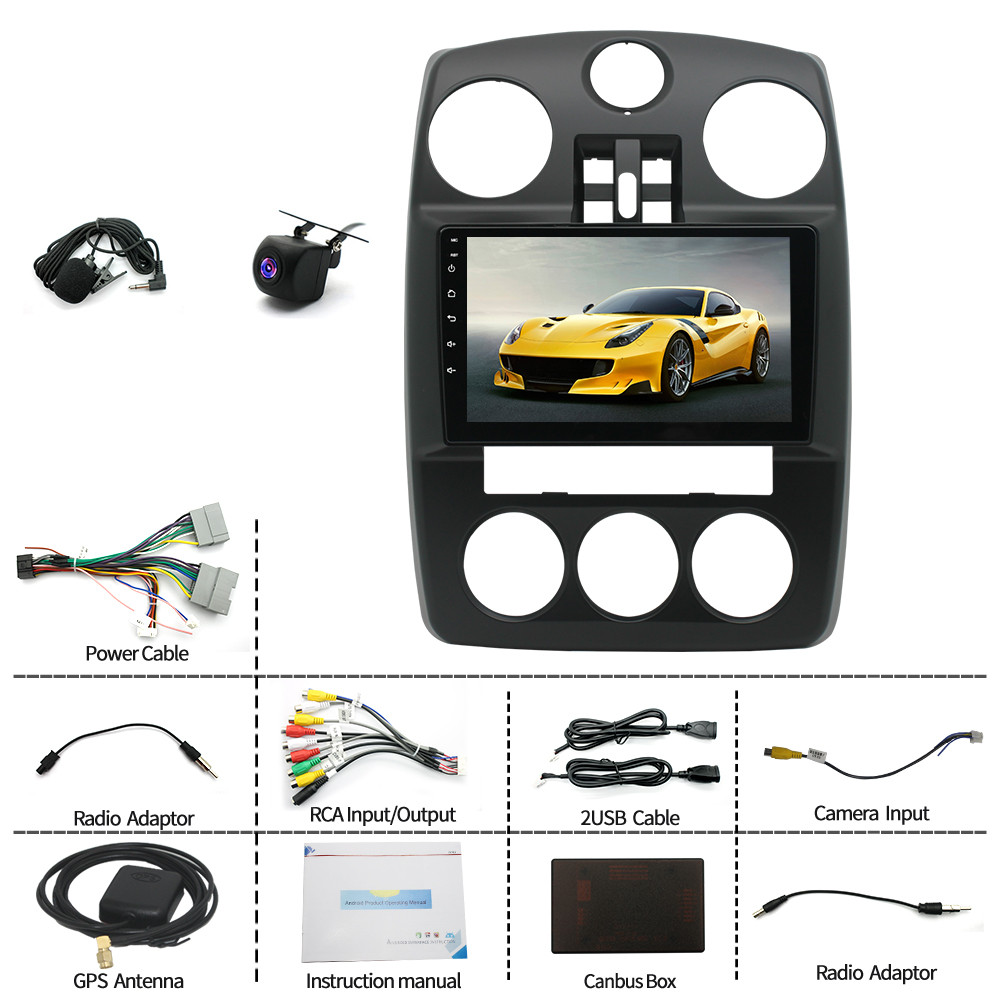 For 2006-2010 Chrysler PT Cruiser Wired & Wireless CarPlay Auto Navi Radio 32G