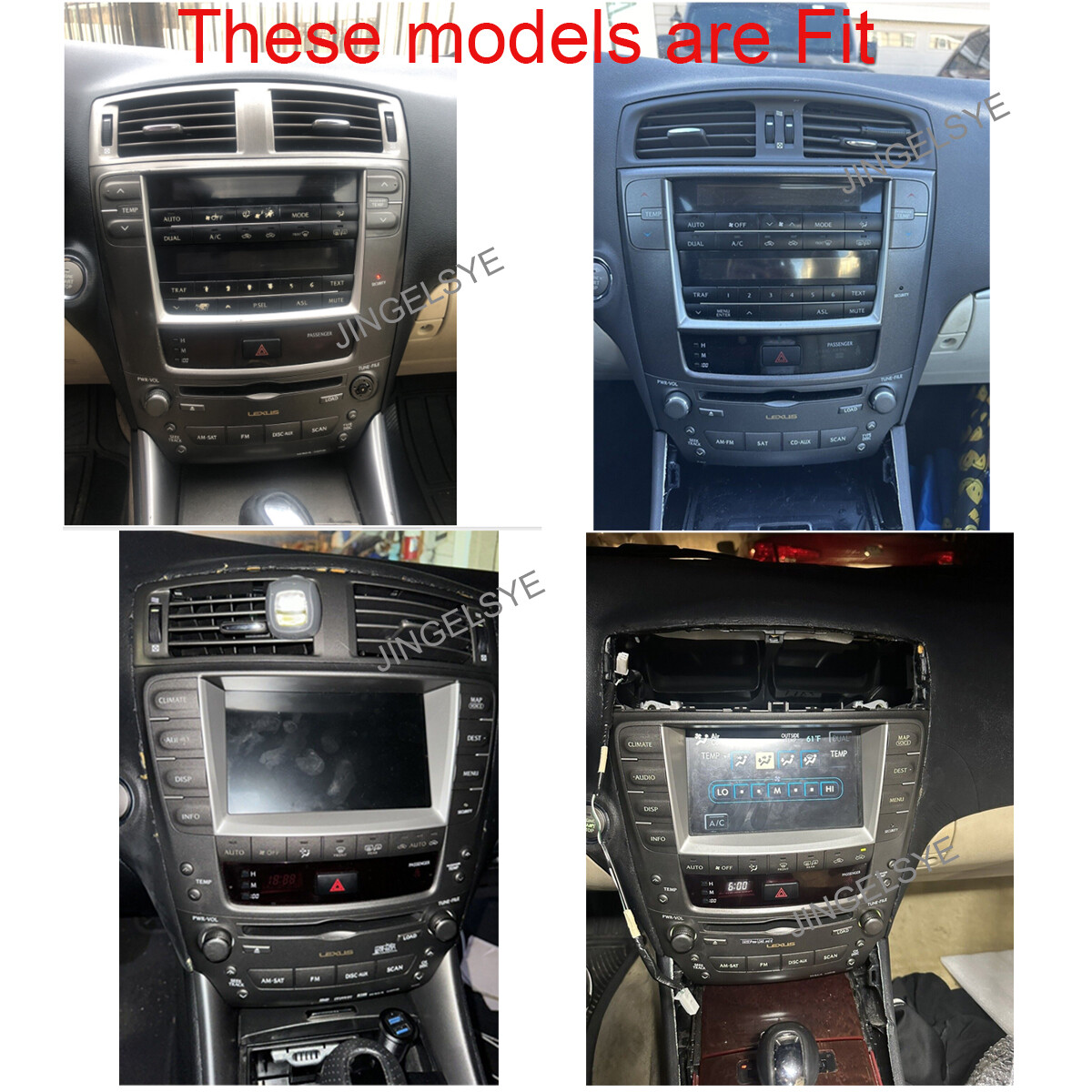 FOR LEXUS IS250 IS350 2006-2012 ANDROID 12 APPLE CARPLAY CAR STEREO RADIO FM/RDS