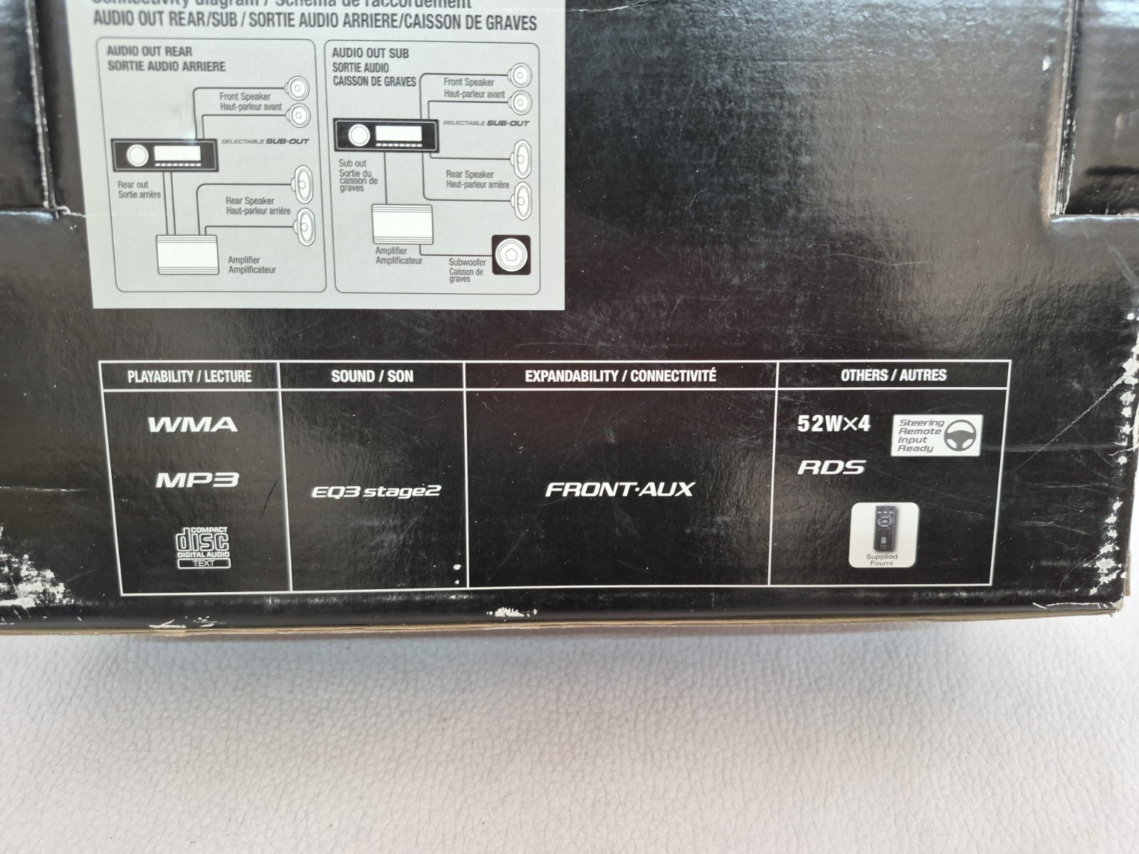 SONY AM FM CD Player Radio Stereo AUX + Remote CDX-GT270MP Compact Disk MP3 WMA