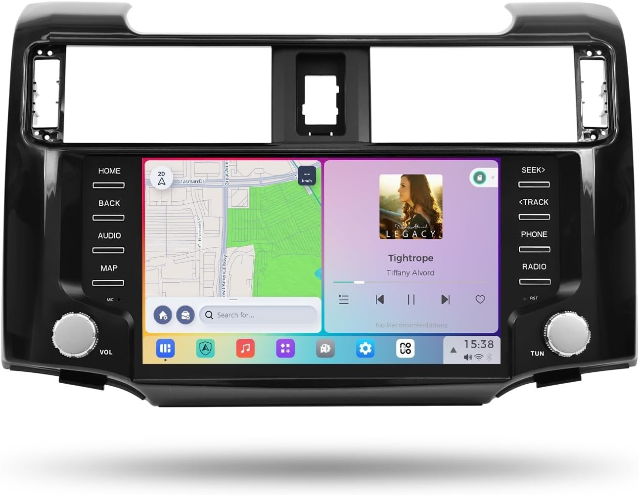 Dasaita 9″ QLED Touchscreen Car Radio for Toyota 4Runner 2010-2023 GPS WiFi Navi