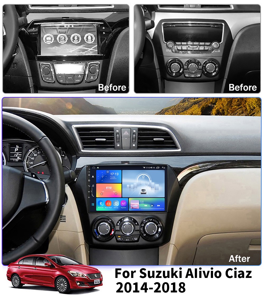 For Suzuki Alivio Ciaz 2014-2018 Car Radio Android Auto GPS Navigation Carplay