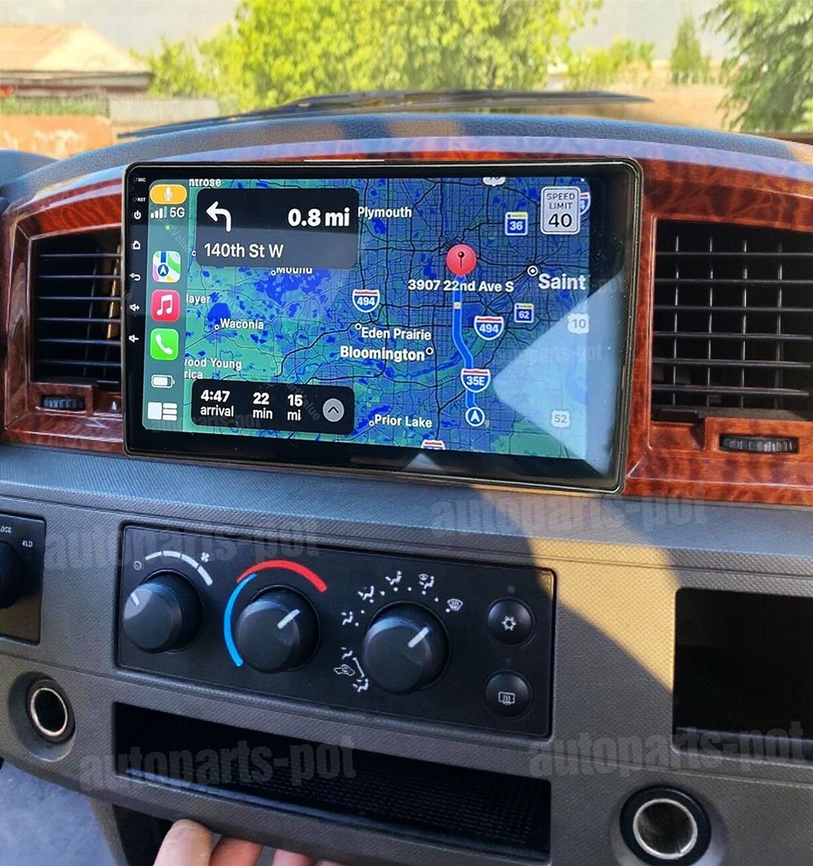 For 2006-2008 Dodge Ram 1500 2500 3500 CarPlay Android 13 Car Radio Stereo GPS
