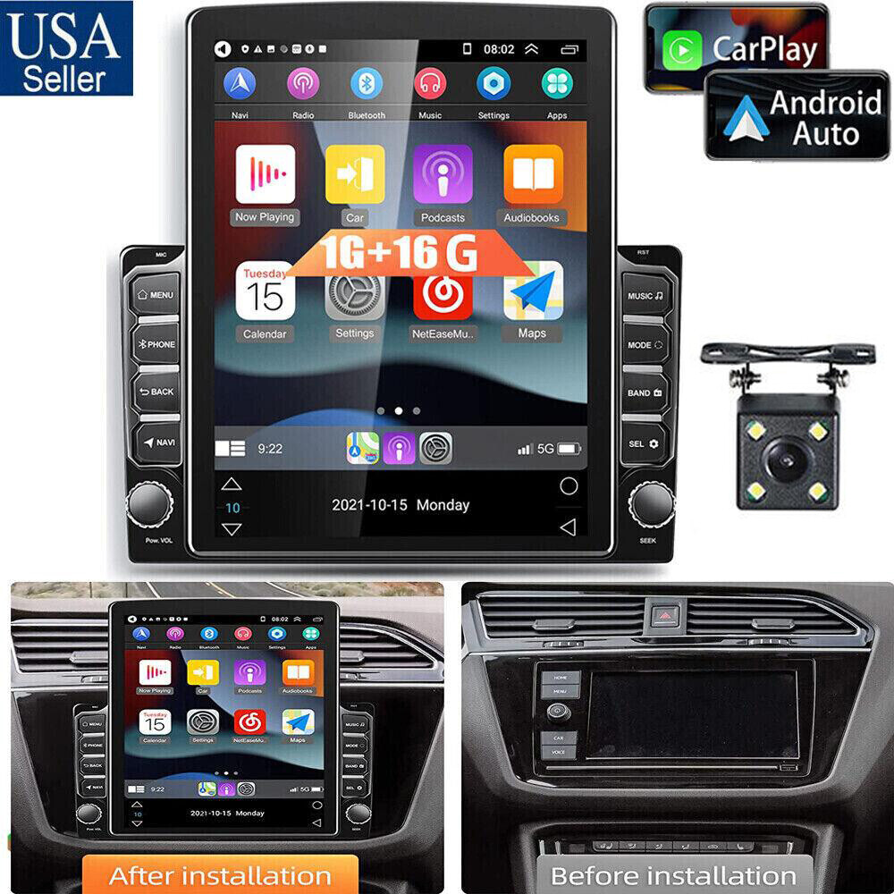 CARPLAY 9.7″ 2DIN ANDROID 12.0 GPS CAR STEREO RADIO PLAYER WIFI ANDROID AUTO CAM