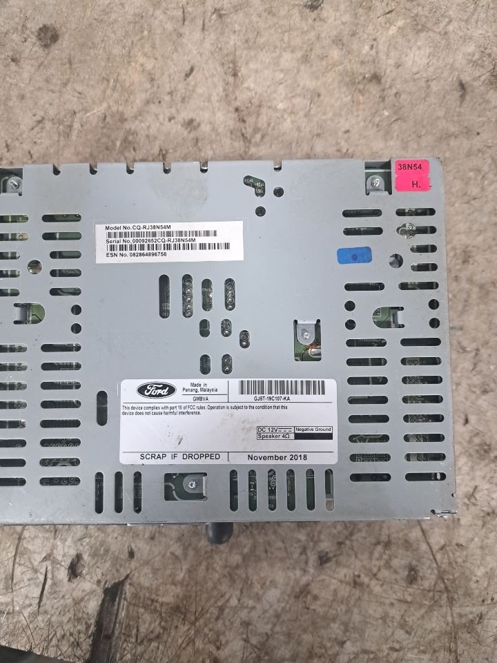 2019 Escape Stereo Radio Receiver,Gj5t19c107ka Sku#4503399