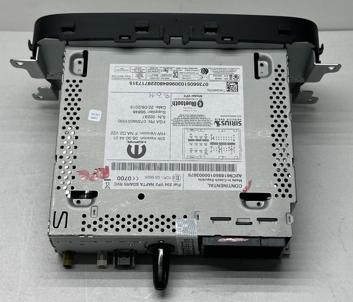 2015-2019 Fiat 500X Radio Audio FM/AM Display Receiver 5″ Screen VP2 Unit OEM
