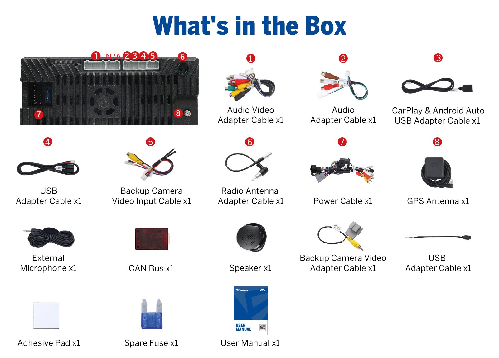 Eonon GMX7A for Chevy Suburban 2007-2014 Android Auto Wireless CarPlay DSP Audio