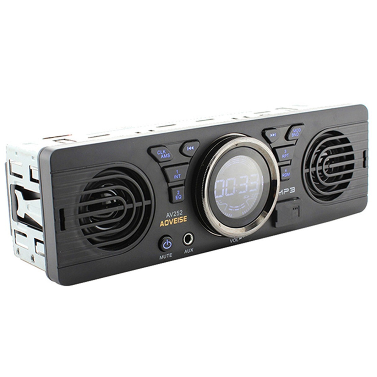 1 Din Car Stereo Radio In-Dash MP3 Player Bluetooth Built-in 2 Speaker AUX TF FM