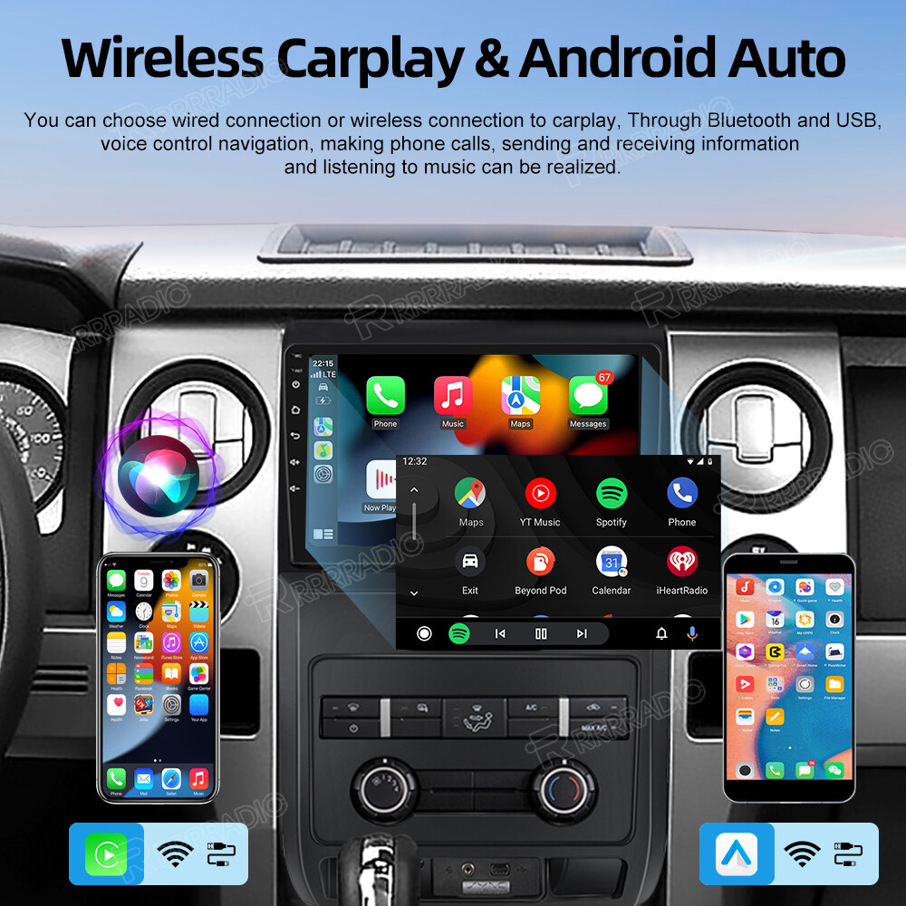 4+64G Android 13 Car Stereo Radio GPS NAVI Carplay For Ford F150 F-150 2009-2014