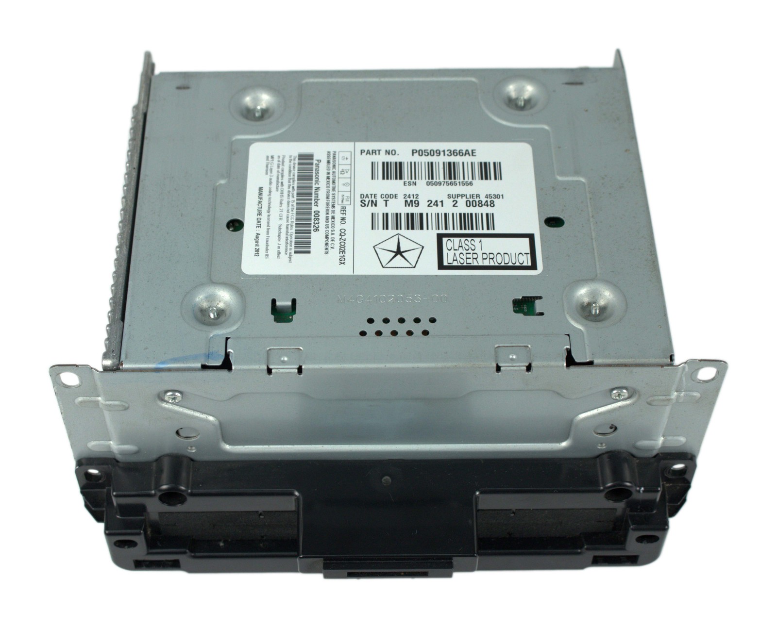 2012-2014 Chrysler 300 AM FM Radio CD DVD MP3 Player Model ID 05091366AE Opt RE2