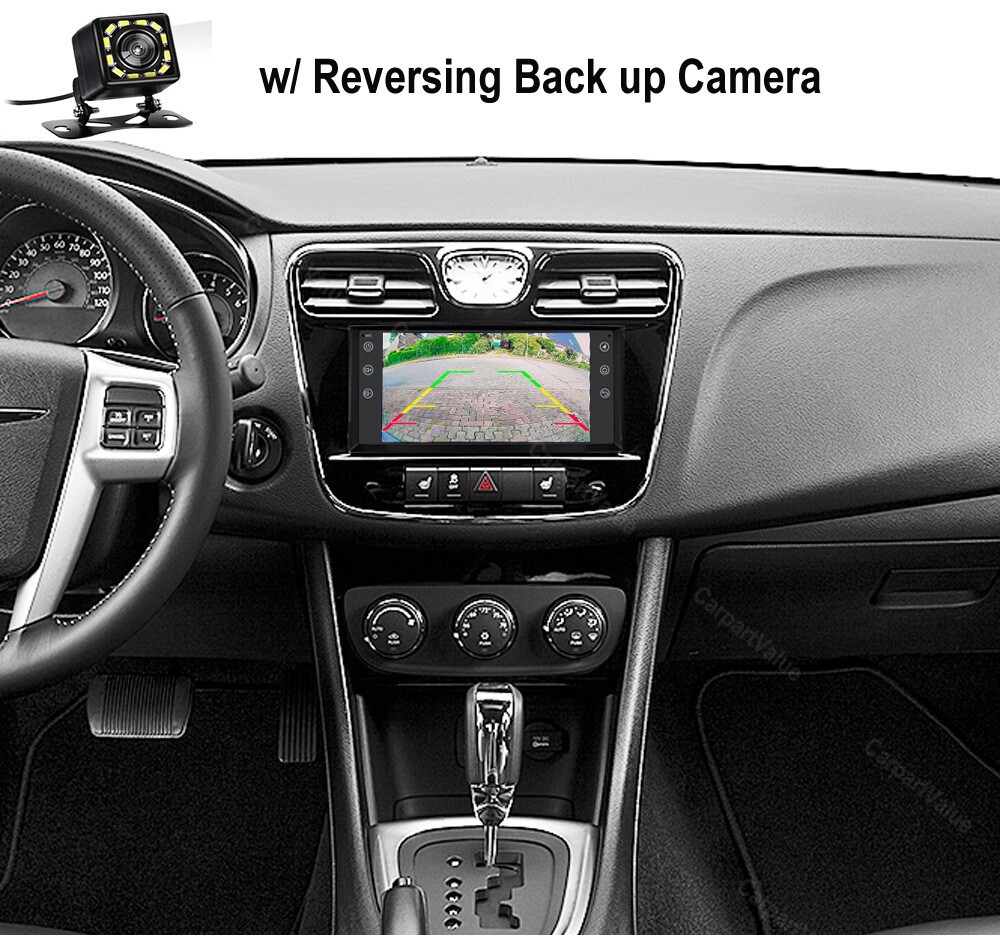 For 2011-2014 Chrysler 200 Wireless CarPlay Android Auto Car Radio Stereo w/Cam