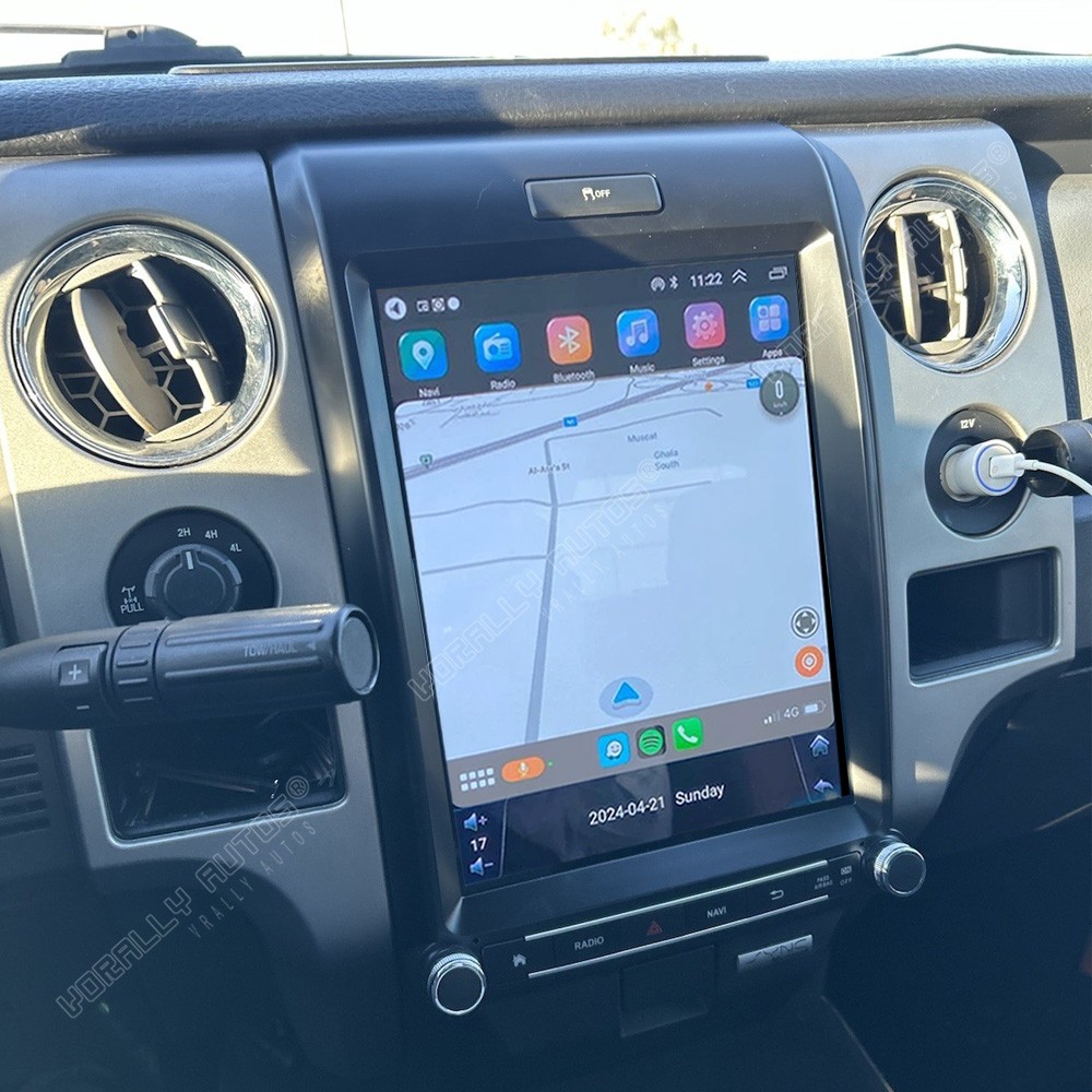 4+64G Car Radio Stereo Apple CarPlay Android 15 GPS Nav For 2013-2014 Ford F150