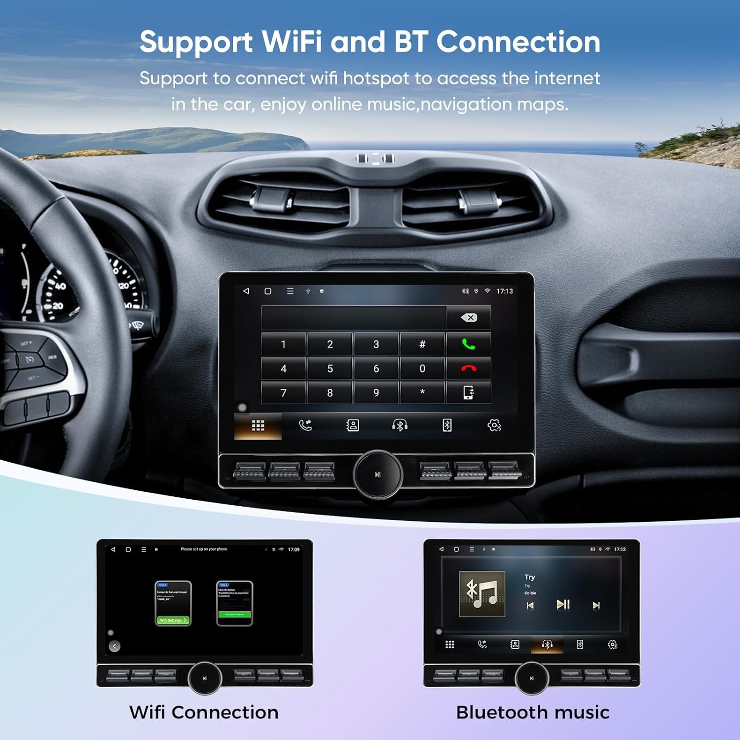 10″ Car Stereo Radio Jeep Renegade 2015-2020 CarPlay Android Auto Head Unit GPS