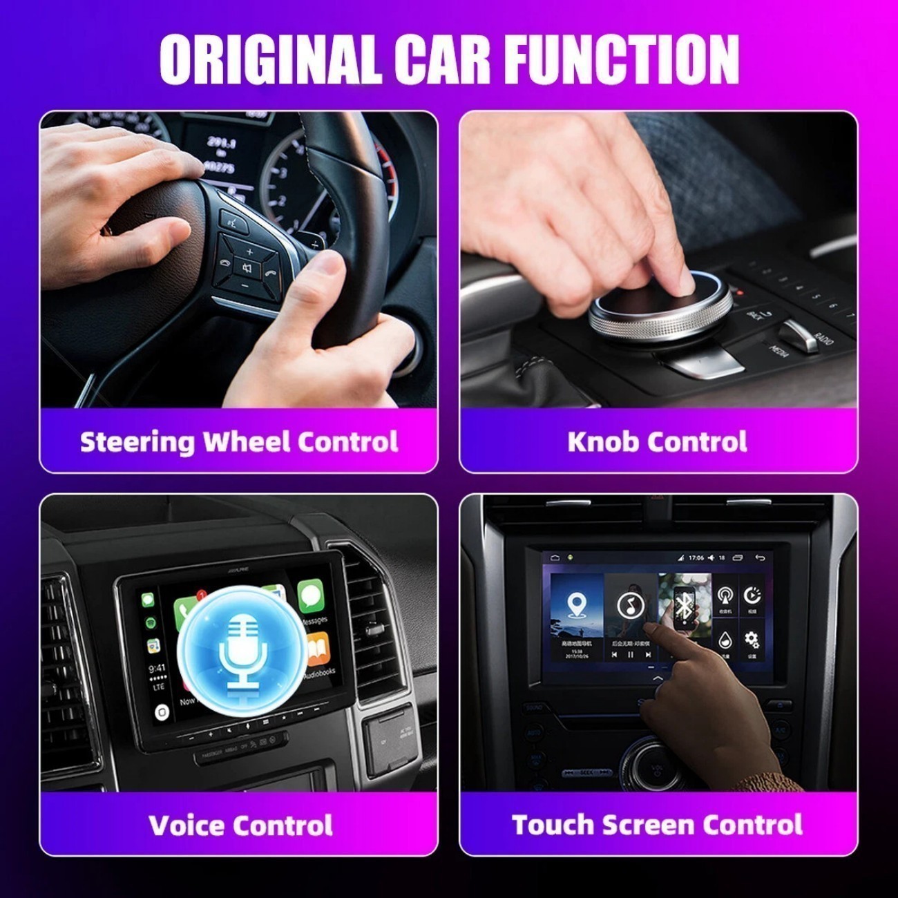 Wireless Carplay Android Auto Adapter 2 in 1 Mini Box Plug&Play Wireless Dongle1