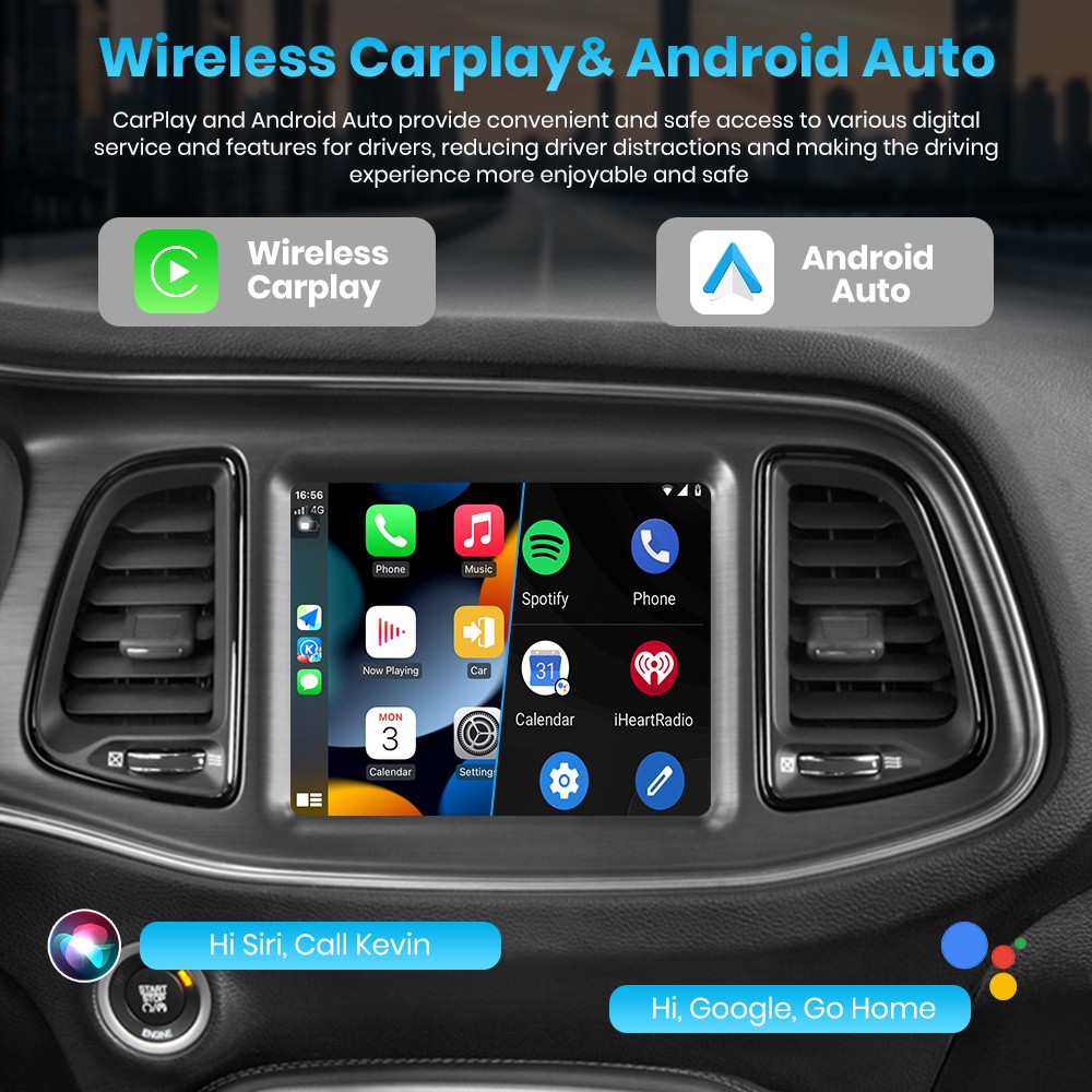 CarPlay 2+64G Android15 For Dodge Charger Challenger 2015-2019 Car Radio GPS Nav
