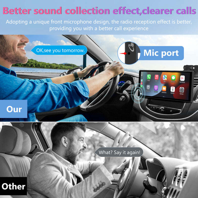 CARPURIDE W903 Smart Multimedia Wireless Carplay Android Auto With Dash Camera