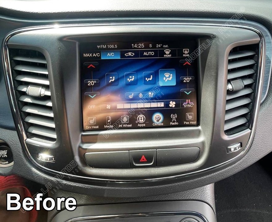 For 2015-2019 Chrysler 200 200C 200S 8.4″ Android 15 Carplay Stereo Radio GPS BT
