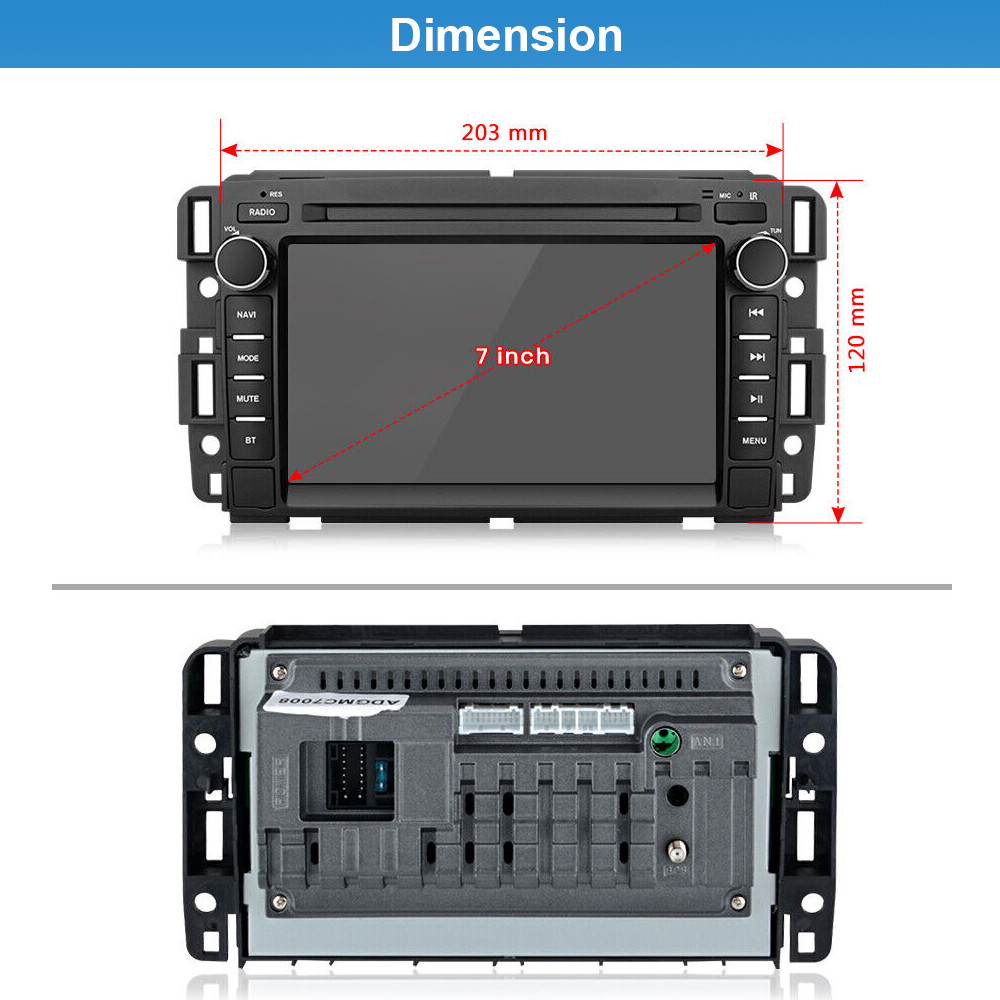 Apple CarPlay For Chevrolet GMC Chevy 2007-2013 Android 15 Car Radio Stereo GPS
