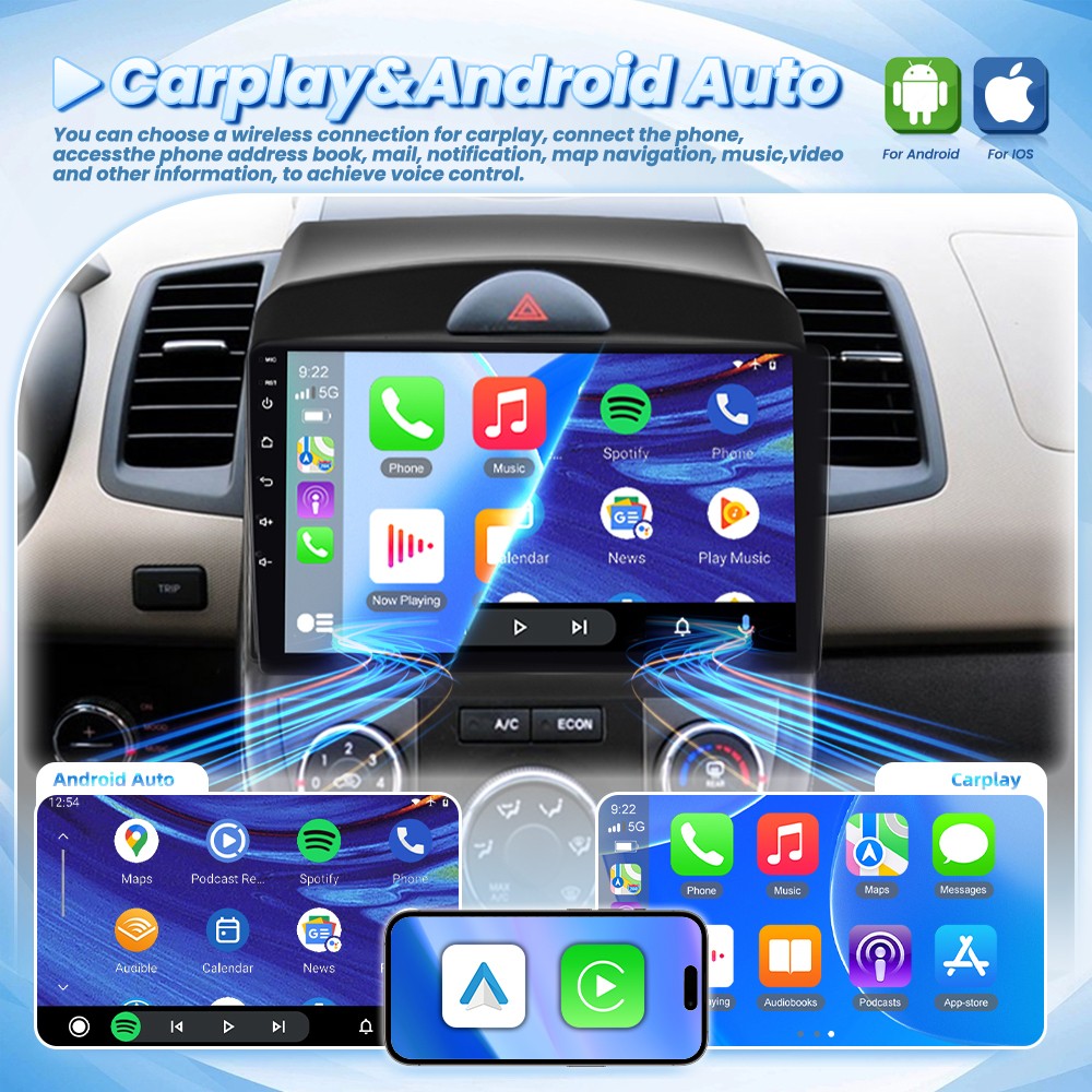 4+64GB Android 15 Carplay For Kia Soul 2010-2013 Car Stereo Radio GPS Navi + Cam