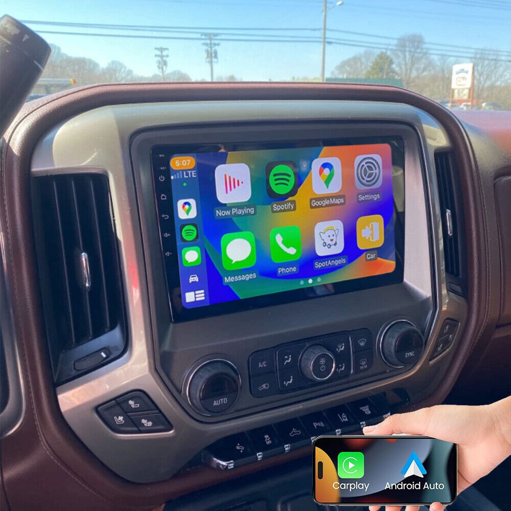 Android 13.0 Navi WIFI CarPlay Radio DSP For 2014-2018 Chevy Chevrolet Silverado