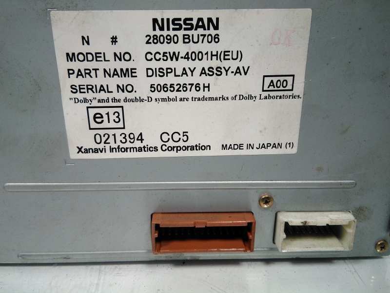 28090BU706 723601 Screen 46851 NISSAN ALMERA TINO V10M AMBIENCE 2000
