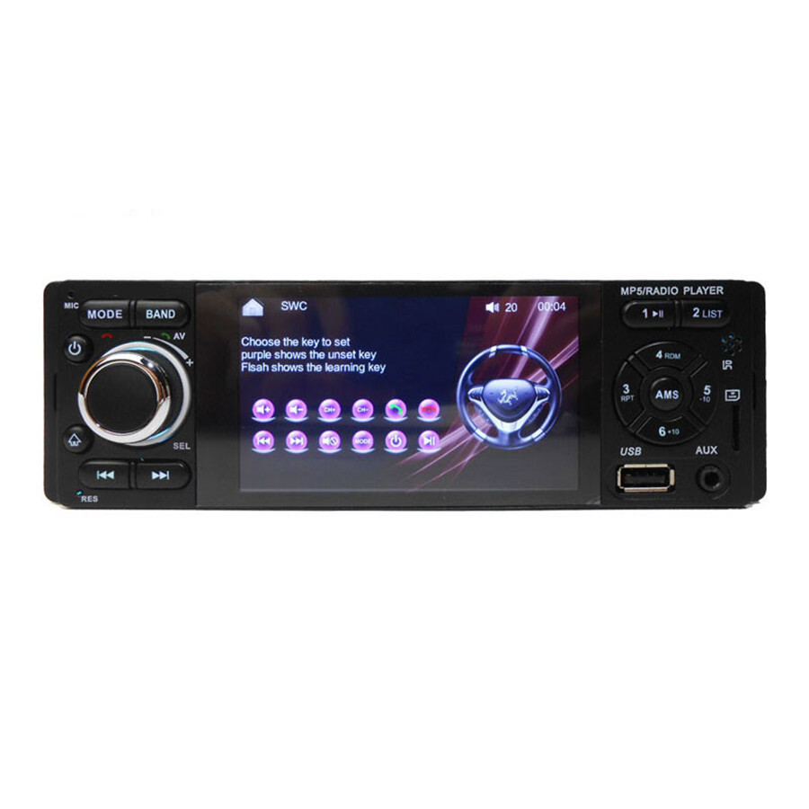4.1″ Single Din Touchscreen Car Radio Audio Stereo Player MP5 USB TF BT AUX 12V