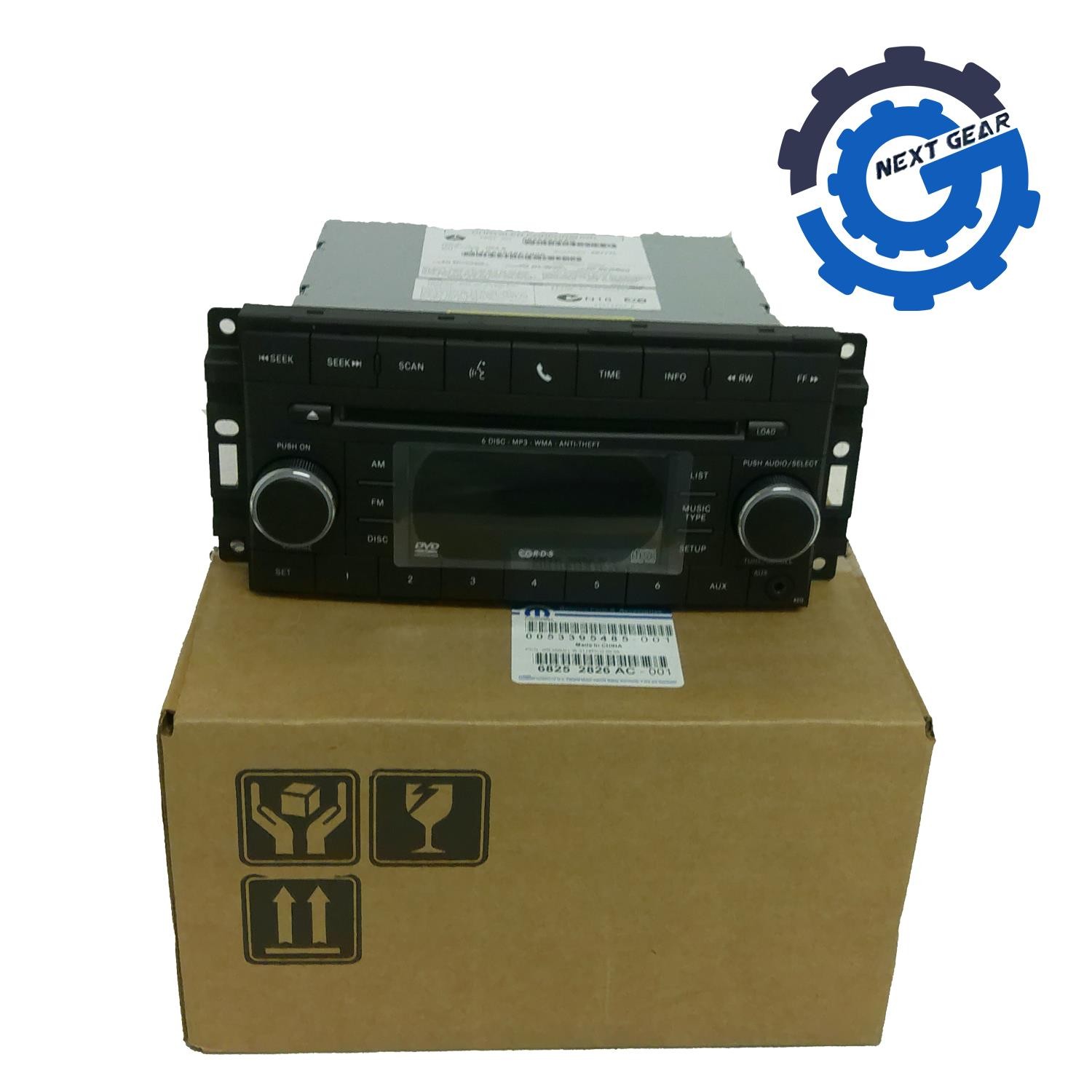 New OEM Mopar Radio 6 DVD Changer for 2007-2018 Jeep Dodge Vehicles 68252826AC