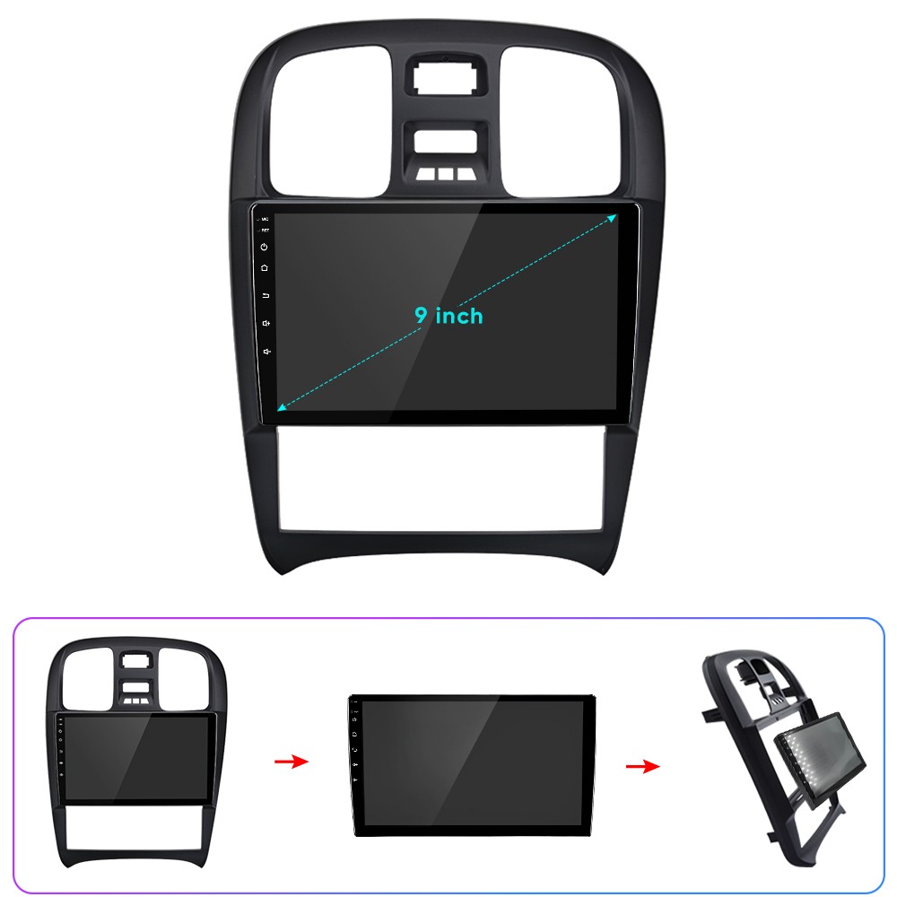 4+64GB Android 15 CarPlay Car Stereo Radio GPS Navi For Hyundai Sonata 2001-2012