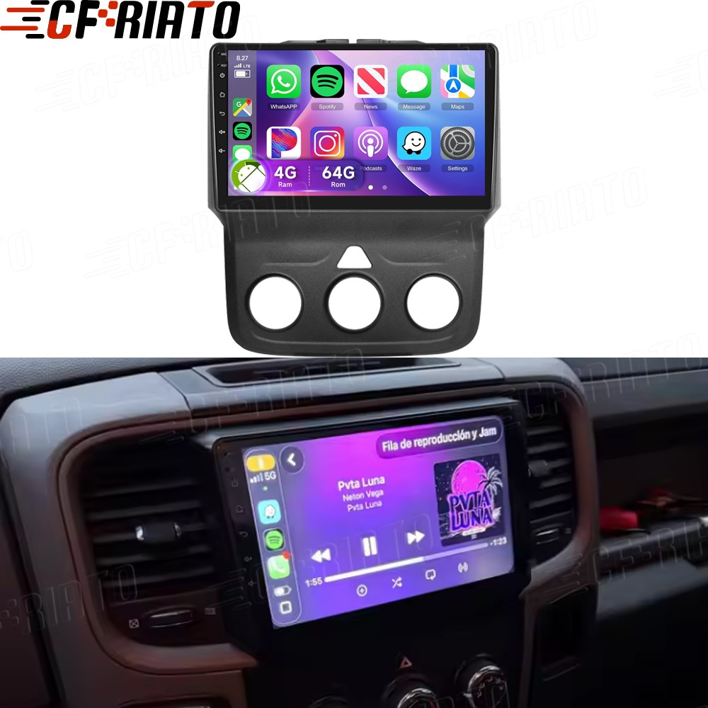 4+64GB For 2013-2018 Dodge Ram 1500 2500 3500 Android15 Car Stereo Radio Carplay