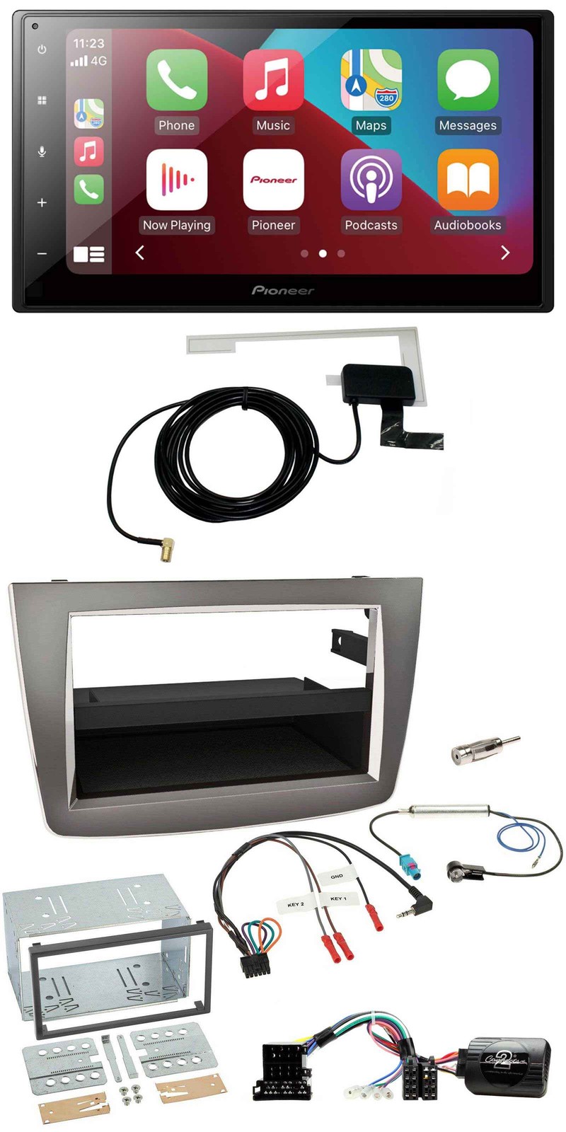 Pioneer USB Bluetooth DAB Steering Wheel 2DIN Car Stereo for Alfa Romeo Mito 2008-2014 s