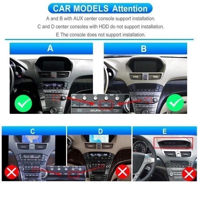 For 2007-2013 Honda Acura MDX Android 16.0 Car Stereo Radio GPS Apple Carplay BT