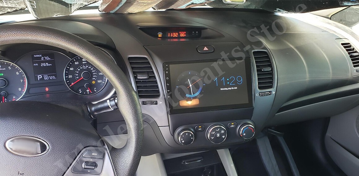 Para Kia Forte 2013-2018 9″ Android 14 Car Radio Navi Stereo Apple Carplay
