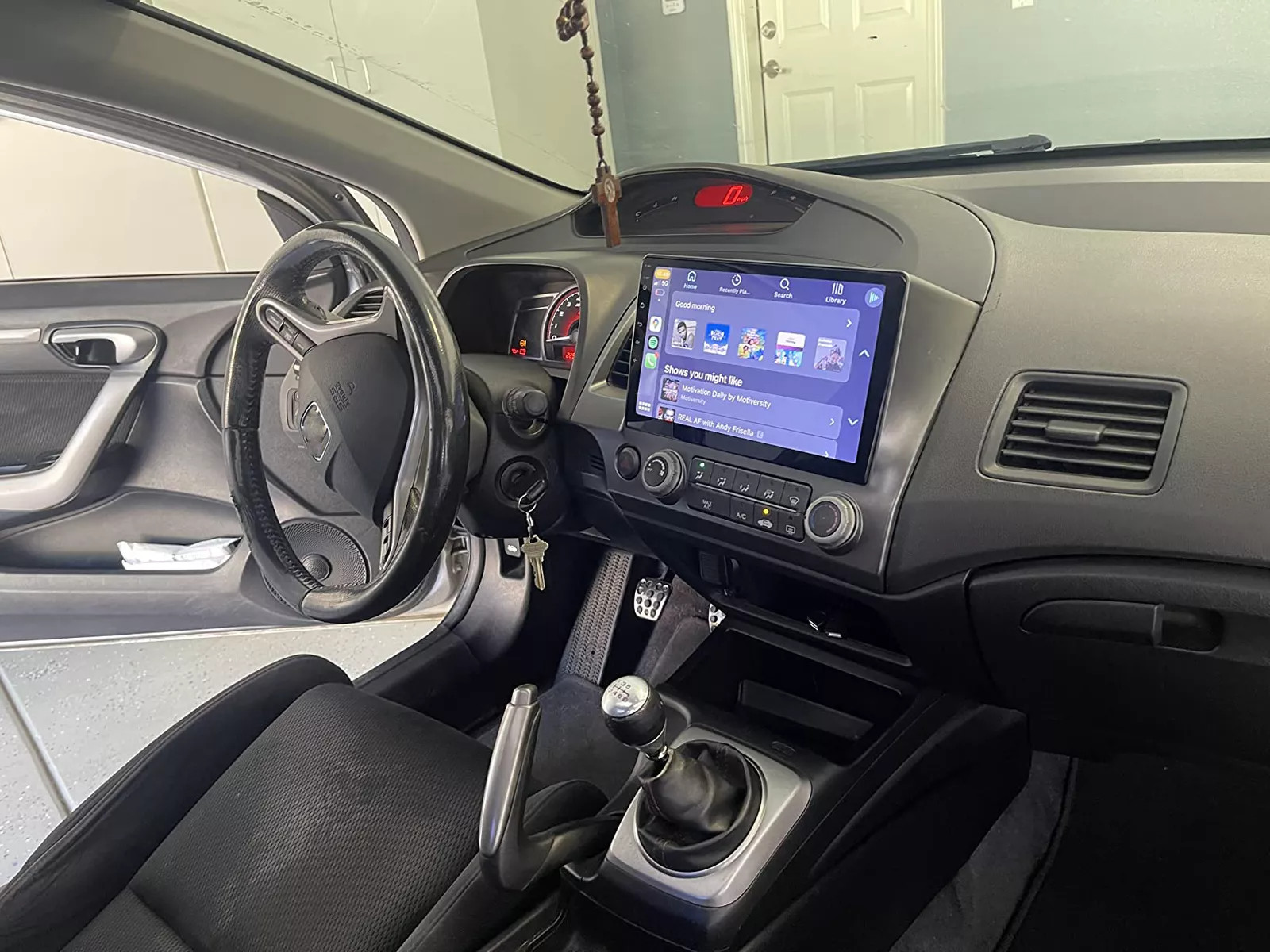 For Honda Civic 2006-2011 Apple CarPlay 10″ Android 13 Car Stereo GPS WiFi 4+64G